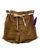 A.L.C. Size 00 Light Brown Cotton Zip Fly Paperbag Tie Waist Sash Shorts Light Brown / 00