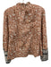 Cleobella Size XS Brown, White, Black Cotton Long puff sleeve Floral Print Top Brown, White, Black / XS