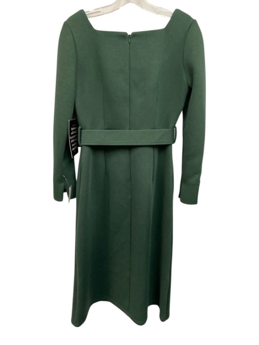 Tuckernuck Size XS Green Cotton & Polyester Long Sleeve Flap Pocket Midi Dress Green / XS