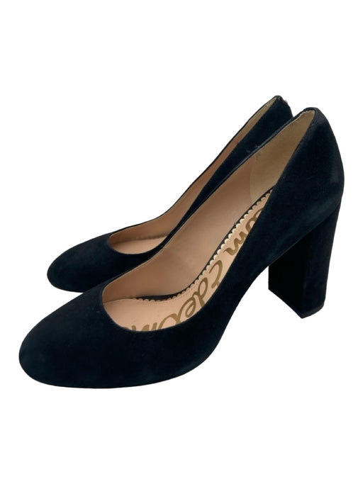 Round fashion toe block heel