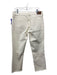 Johnny Was Size 29 Cream White Cotton Blend Zip Fly Mid Rise Relaxed Jeans Cream White / 29