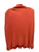 St John Sport Size M/L Orange Wool & Rayon Zip Cable Stitch Mock Neck Jacket Orange / M/L