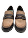 Salvia Morgan Shoe Size 37 Brown & Tan Leather Colorblock Almond Toe Loafers Brown & Tan / 37