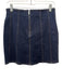 Veronica Beard Jeans Size 6 Dark Wash Cotton Denim Back Zip Skirt Dark Wash / 6