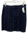 Veronica Beard Jeans Size 6 Dark Wash Cotton Denim Back Zip Skirt Dark Wash / 6