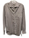 J Mclaughlin Size M Orange & White Cotton Plaid Button Up Long Sleeve Shirt Orange & White / M