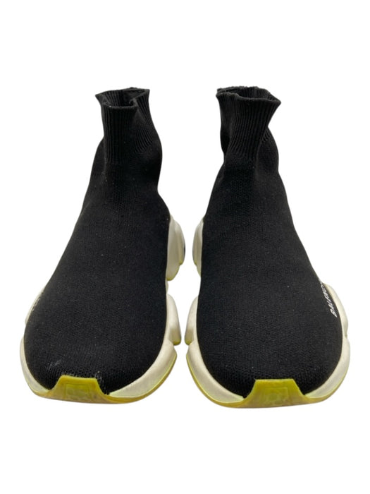 Balenciaga Shoe Size 7 Black & White textile upper Sock Ankle Logo Sneakers Black & White / 7
