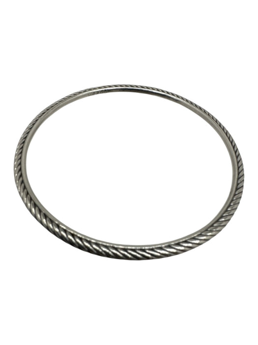 David Yurman Silver 925 Sterling Silver Twisted Cable Bracelet Silver