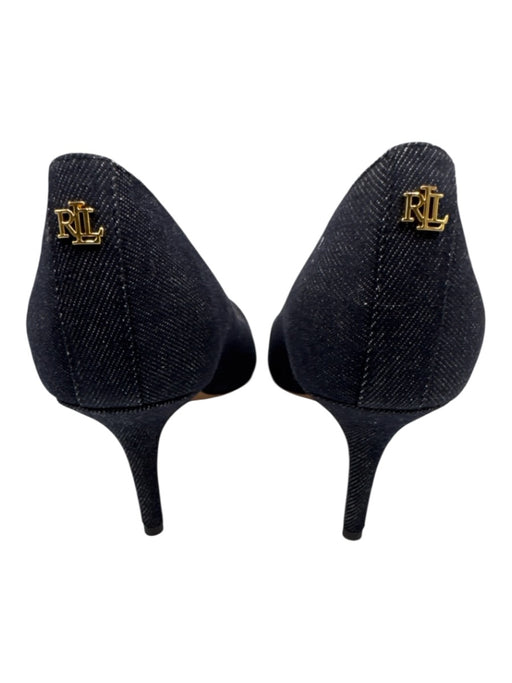 Lauren Ralph Lauren Shoe Size 8.5 Navy Blue fabric upper Denim Pointed Toe Pumps Navy Blue / 8.5