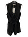 Commense Size XS Black Rayon Blend Sash Wrap Vest Black / XS