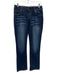 Evisu Size 30 Dark Wash Cotton Mid Rise Slim Fit Embroidered Jeans Dark Wash / 30