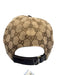 Gucci Tan & multi Polyester Guccissima Baseball cap Stripe Velcro Strap Hat Tan & multi / M