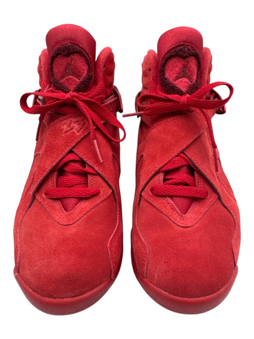 Air Jordan Shoe Size 7 Red Leather Suede Lace Up Velcro Strap High Top Sneakers Red / 7