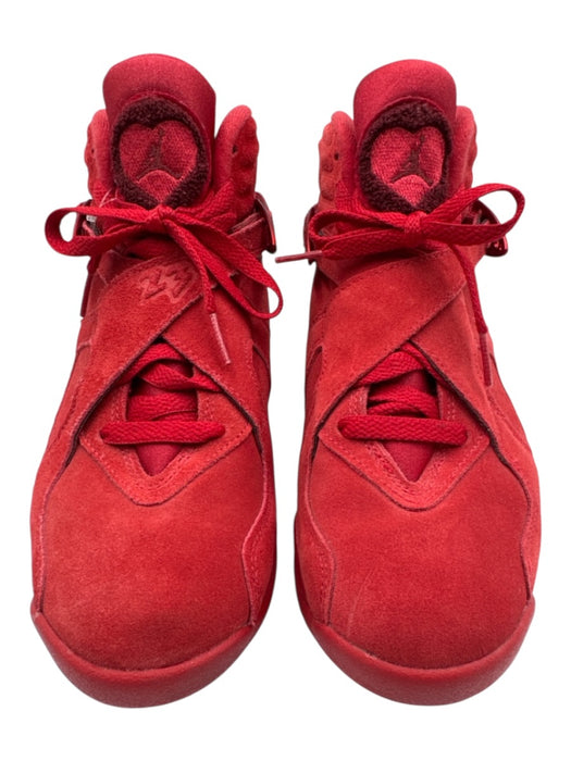 Air Jordan Shoe Size 7 Red Leather Suede Lace Up Velcro Strap High Top Sneakers Red / 7