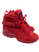 Air Jordan Shoe Size 7 Red Leather Suede Lace Up Velcro Strap High Top Sneakers Red / 7