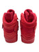 Air Jordan Shoe Size 7 Red Leather Suede Lace Up Velcro Strap High Top Sneakers Red / 7