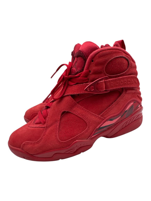 Air Jordan Shoe Size 7 Red Leather Suede Lace Up Velcro Strap High Top Sneakers Red / 7