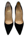 Christian Louboutin Shoe Size 38 Black Suede Stiletto Pointed Toe Pumps Black / 38
