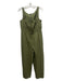 Rebecca Taylor Size 6 Olive Green Cotton Straps Tie Detail Rouched Jumpsuit Olive Green / 6