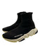 Balenciaga Shoe Size 7 Black & White Synthetic Knit Chunky Heel Sock Sneakers Black & White / 7