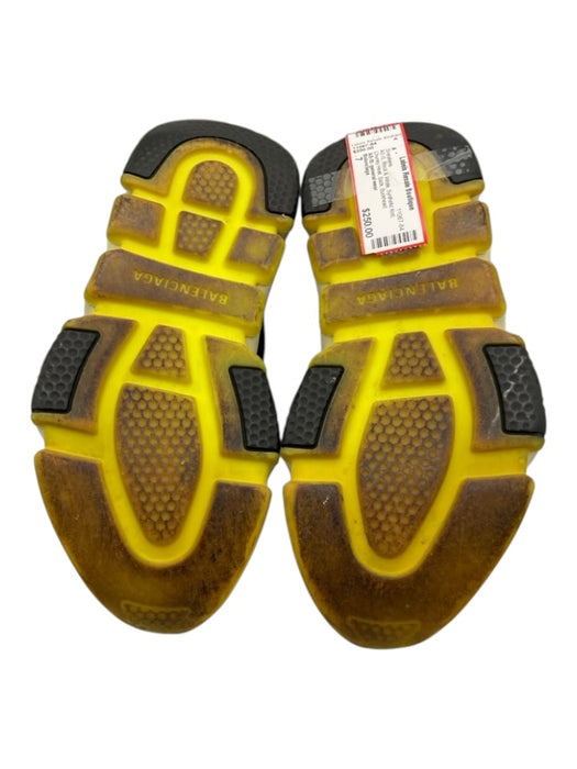 Balenciaga Shoe Size 7 Black & White Synthetic Knit Chunky Heel Sock Sneakers Black & White / 7