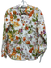 J Crew Collection Size 6 Green, Orange, Purple Cotton Long Sleeve 1/2 Button Top Green, Orange, Purple / 6