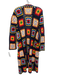Saachi Size One Size Navy Blue, Red, Multi Acrylic Long Sleeve Crochet Cardigan Navy Blue, Red, Multi / One Size