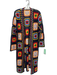 Saachi Size One Size Navy Blue, Red, Multi Acrylic Long Sleeve Crochet Cardigan Navy Blue, Red, Multi / One Size