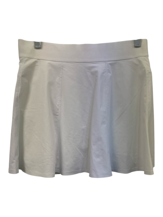 Greyson Size M White Nylon & Elastane Elastic Waist Zip Pocket Tennis Skort White / M
