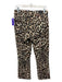 Paige Size 28 Tan, Black & Cream Cotton 5 Pocket Zip & Button Leopard Jeans Tan, Black & Cream / 28