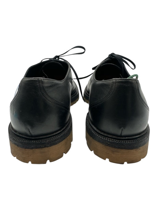 Bottega Veneta Shoe Size 42.5 Black Leather Solid Derby Dress Men's Shoes Black / 42.5