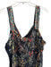 Johnny Was Size 2X Black & Multi Rayon & Silk Round Neck Sleeveless Floral Dress Black & Multi / 2X