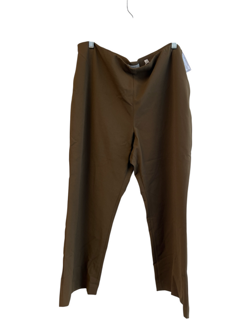 Eileen Fisher Size EST XXL Army Green Cotton Blend Mid Rise Zip Fly Pants Army Green / EST XXL