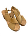 Anthropologie Shoe Size 41 Brown Suede Criss Cross Gold Hardware Shoes Brown / 41