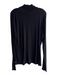 Eileen Fisher Size XL Black Organic Cotton Blend Turtle Neck Long Sleeve Top Black / XL