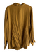 Eileen Fisher Size Est xl Mustard Silk Long Sleeve Collared Button Down Top Mustard / Est xl