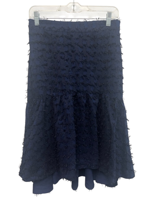 Maeve by ANTHROPOLGIE Size M Navy Blue & Black Viscose Blend Elastic Back Skirt Navy Blue & Black / M