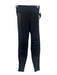 Alo Size S Black Polyester Blend Elastic Waistband Faux Leather Accents Leggings Black / S
