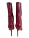 Schutz Shoe Size 8.5 Rose Pink Leather Upper Croc Embossed Side Zip Boots Rose Pink / 8.5