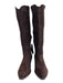 dv by dolce vita Shoe Size 9 Dark Brown Manmade Upper Faux Suede Side Zip Boots Dark Brown / 9