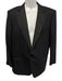 Ermenegildo Zegna Black Wool Solid Tuxedo Men's Suit Black / 56R