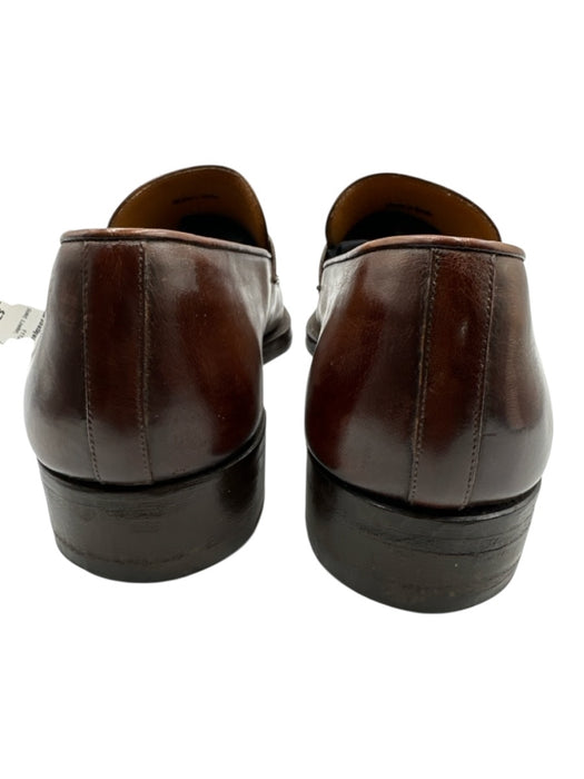 Magnanni Shoe Size 9 AS IS Brown Leather Solid Loafer Men's Shoes Brown / 9