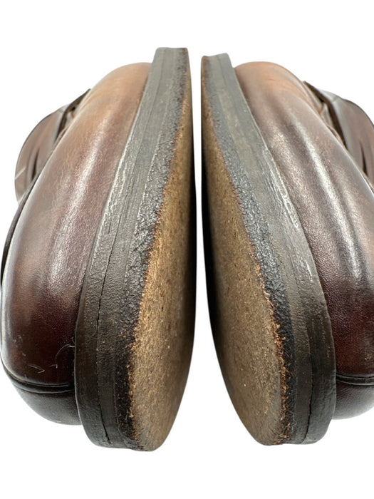 Magnanni Shoe Size 9 AS IS Brown Leather Solid Loafer Men's Shoes Brown / 9