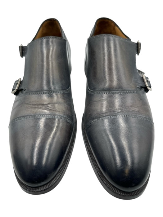 Di Bianco Shoe Size 9 Gray Leather Solid Horsebit Men's Shoes Gray / 9