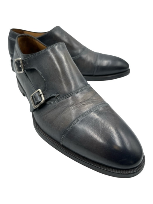 Di Bianco Shoe Size 9 Gray Leather Solid Horsebit Men's Shoes Gray / 9