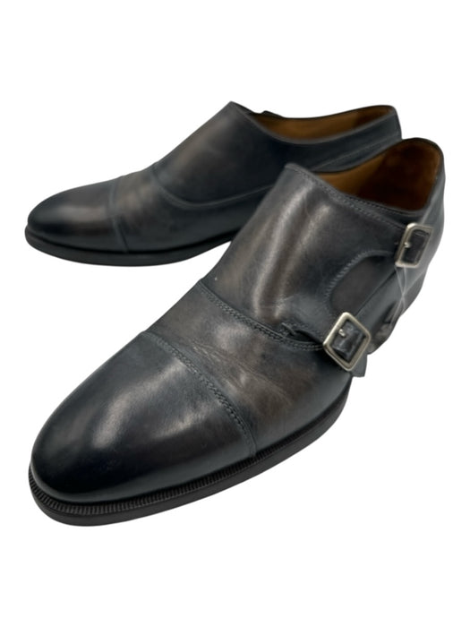 Di Bianco Shoe Size 9 Gray Leather Solid Horsebit Men's Shoes Gray / 9