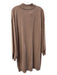 Antonio Melani Size Large Latte Cashmere Long Sleeve Ribbed Accent Dress Latte / Large