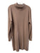 Antonio Melani Size Large Latte Cashmere Long Sleeve Ribbed Accent Dress Latte / Large
