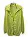 Free People Size S/P Chartreuse Green Cashmere Large Collar Cardigan Chartreuse Green / S/P