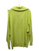 Free People Size S/P Chartreuse Green Cashmere Large Collar Cardigan Chartreuse Green / S/P